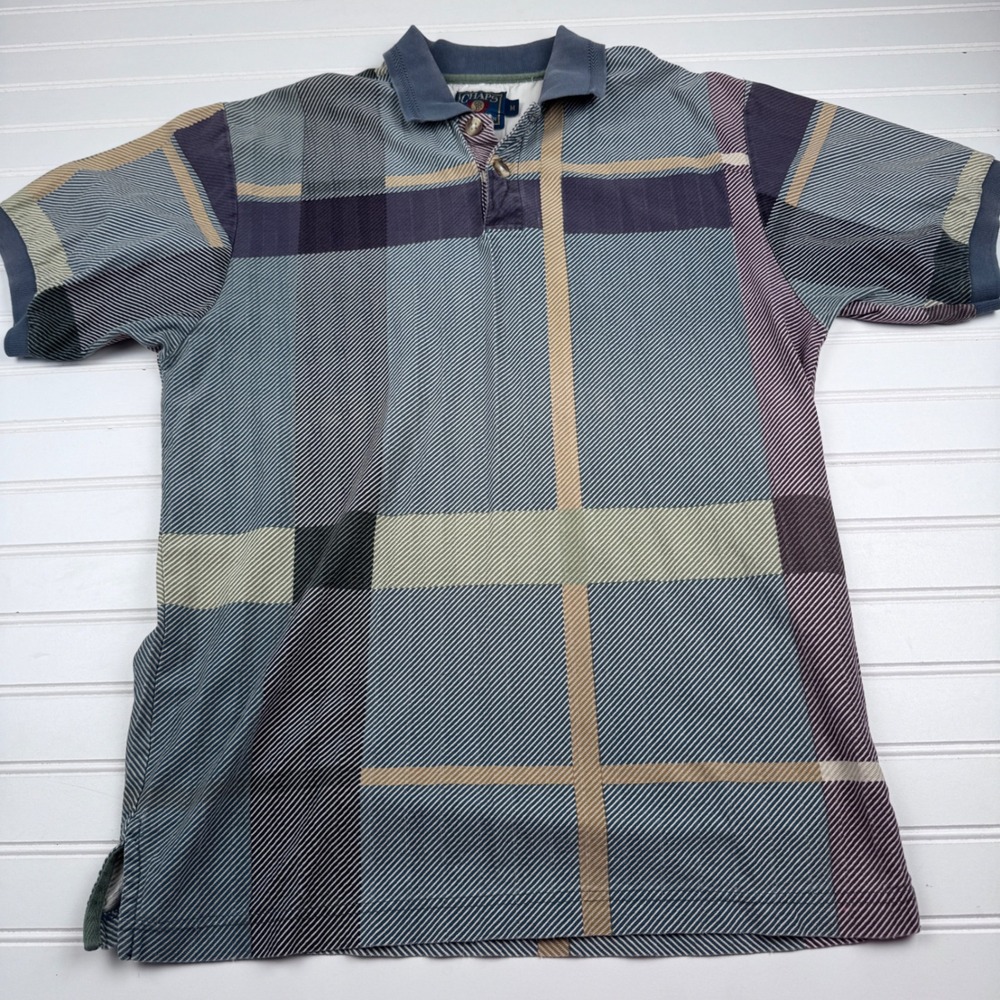 Vintage 90s Y2K Chaps Ralph Lauren Men's Medium Short Sleeve 100% Cotton Polo
